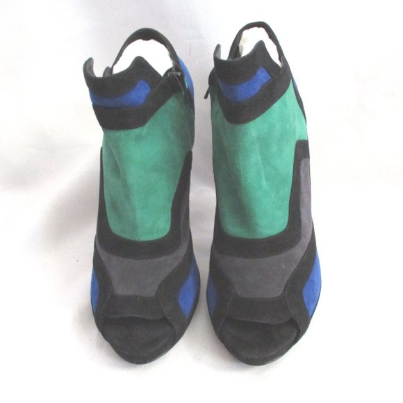 NEW PIERRE HARDY Suede BOOTIE  BOOT Peep Toe - Picture 4 of 7